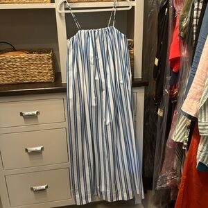 Blue/white stripped summer dress